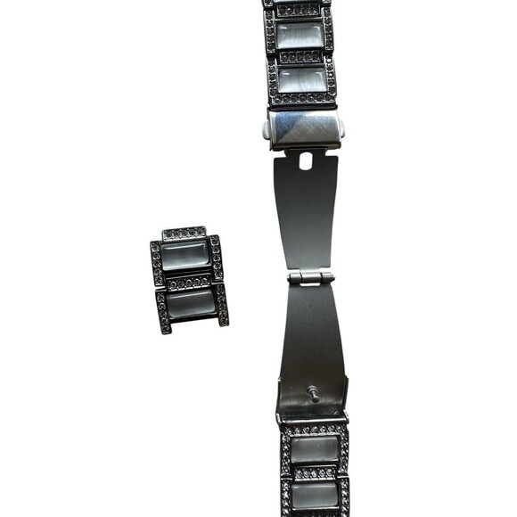 Handodo Guard Band Apple Watch Bend Silver White Catseye 42mm (44/45/46/49mm) - Picture 14 of 15